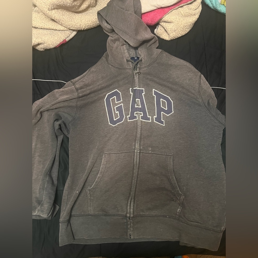 GAP Charcoal Full-Zip Hoodie